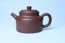 紫砂壶图片:油润黄龙山4号深井红皮龙 全手工德中壶 - 美壶网