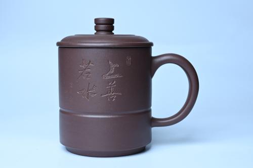 美壶定制紫砂壶 优质紫泥 上善若水杯 美杯特惠 原矿紫泥