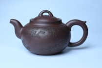 紫砂壶图片:特油润底曹青 全手工大蕴存心壶 卡盖难度相当大 明月松间照 清泉石上流 期待与亲结缘 - 美壶网