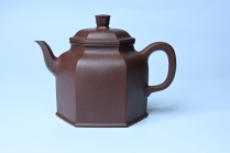 紫砂壶图片：美壶特惠 精致全手工六方金钟 泥料超好 - 美壶网