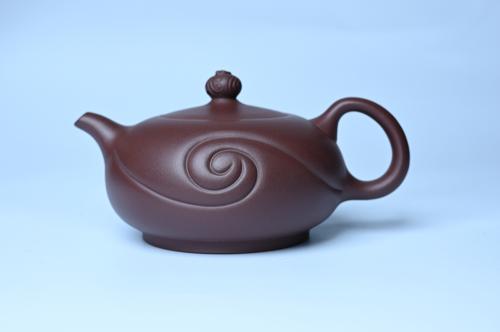 美壶定制紫砂壶 美壶双11特惠 盖花泥 精工油润老紫泥如意半珠 茶人醉爱 原矿紫泥
