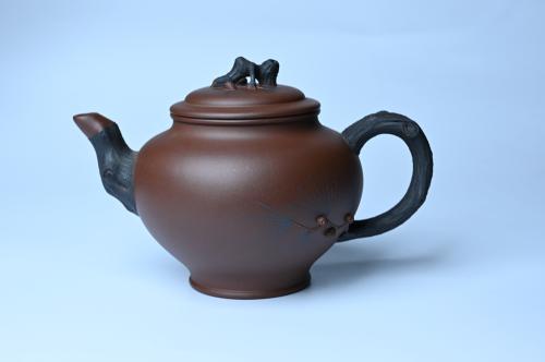 美壶定制紫砂壶 美壶特惠 精致报春系列之松报春壶 原矿紫泥