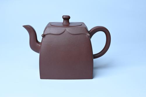 美壶定制老师紫砂壶 美壶特惠 精致四方圆口壶 造型新颖 原矿紫泥