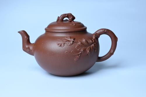 美壶定制紫砂壶 美壶特惠 精品多子多福紫砂壶 帖叶生动细腻 送礼佳品 原矿紫泥