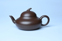 紫砂壶图片：美壶特惠 特好老紫泥茄段梨形壶 茶人醉爱 - 美壶网