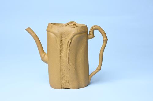 美壶定制老师紫砂壶 美壶特惠 黄金段泥全手工君竹壶 茶人醉爱 黄金段