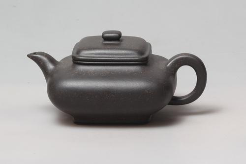 田志平紫砂壶 四方虚扁 