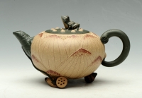 紫砂壶图片：青蛙莲子 - 美壶网