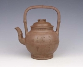 紫砂壶图片：竹节提梁 - 美壶网