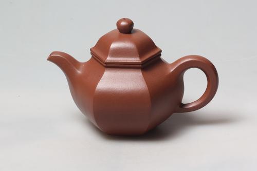 吴行其紫砂壶 六方掇球 