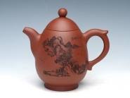 紫砂壶图片：玉亭  泥料：黄龙山清水泥  容量：380CC - 美壶网