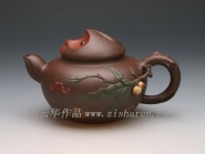 紫砂壶图片：灵猴献寿 - 美壶网