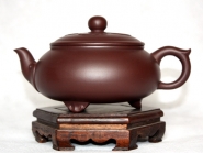 紫砂壶图片：紫茄泥  大彬如意 - 美壶网