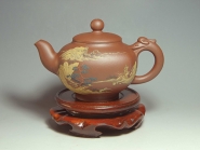 紫砂壶图片：泥绘系列 - 美壶网