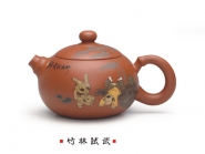 紫砂壶图片：竹林试武 - 美壶网