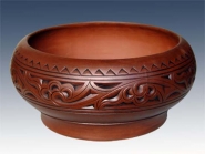 紫砂壶图片：大号仿古茶冼 - 美壶网