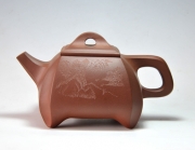 紫砂壶图片：浑方抽角 - 美壶网