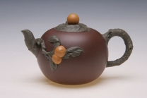 紫砂壶图片：巧色枇杷壶 - 美壶网