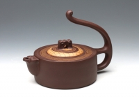 紫砂壶图片：高山流水提梁 - 美壶网