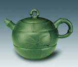 紫砂壶图片：竹·雪竹（壶） - 美壶网