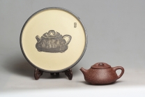 紫砂壶图片：铺砂石瓢 - 美壶网