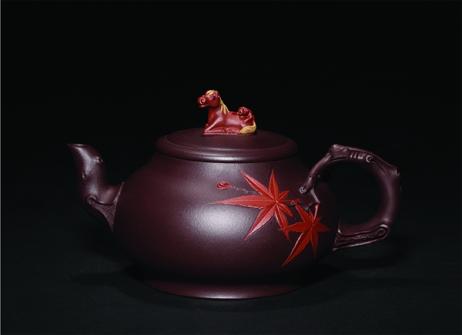 盛东兴紫砂壶 马上封侯 