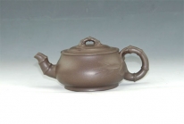 紫砂壶图片：扁圆柱节 - 美壶网