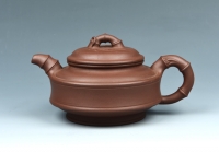 紫砂壶图片：双线竹鼓 - 美壶网