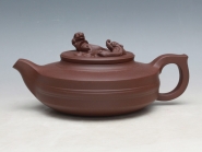 紫砂壶图片：螭龙 紫泥 550... - 美壶网