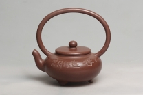 紫砂壶图片：三足提梁 - 美壶网