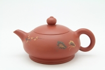 紫砂壶图片：蝶花 300cc 清水泥 - 美壶网