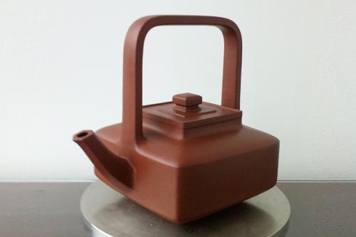 丁益民紫砂壶 璧方提梁 