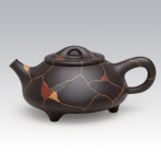 紫砂壶图片：冰片石瓢六 - 美壶网