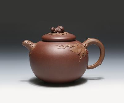 周俊智紫砂壶 松鼠葡萄壶 