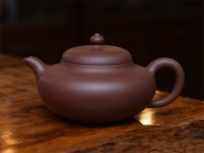 紫砂壶图片：扁珠壶3000元 - 美壶网
