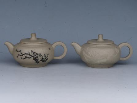 潘雪峰紫砂壶 扁福  容量：200cc  泥料：本山绿泥 