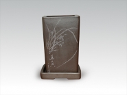 紫砂壶图片：千筒   泥料：紫泥 - 美壶网