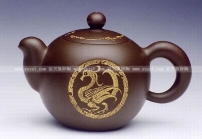 紫砂壶图片：圆珠瓦当 - 美壶网