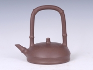 紫砂壶图片：竹段提梁 - 美壶网