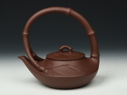 紫砂壶图片：雀竹提梁 - 美壶网