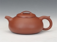 紫砂壶图片：过桥扁腹（大红袍） - 美壶网