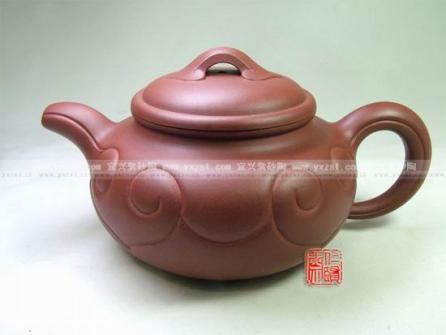 恽志培紫砂壶 仿古如意 