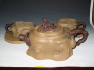 紫砂壶图片：古贤吟月茶具 - 美壶网