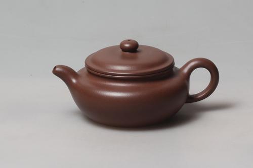 陈艳紫砂壶 扁古 