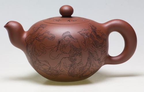 管建平紫砂壶 一粒珠 