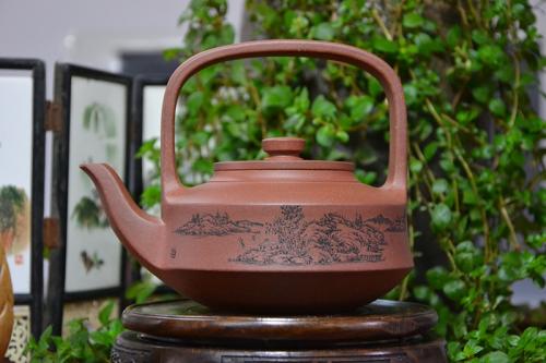 周小军紫砂壶 提壁壶 