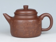 紫砂壶图片：德钟 容量：350cc  泥料：紫泥 - 美壶网