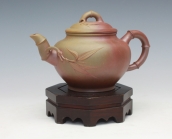 紫砂壶图片：小樱竹节(窑变) - 美壶网