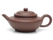 紫砂壶图片：玉扁  泥料；原矿老拼紫   容量:180CC - 美壶网