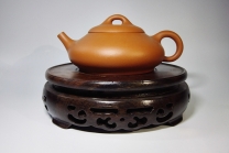 紫砂壶图片：平底石瓢 - 美壶网